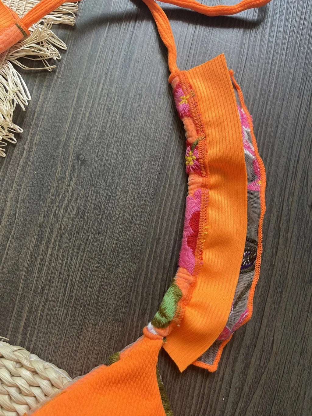 RUOTONSEPT 2024 New Sexy Handmade Embroidery Bikini Set Women's Swimsuit Triangle Swimwear Bathing Suit Brazilian Biquinis