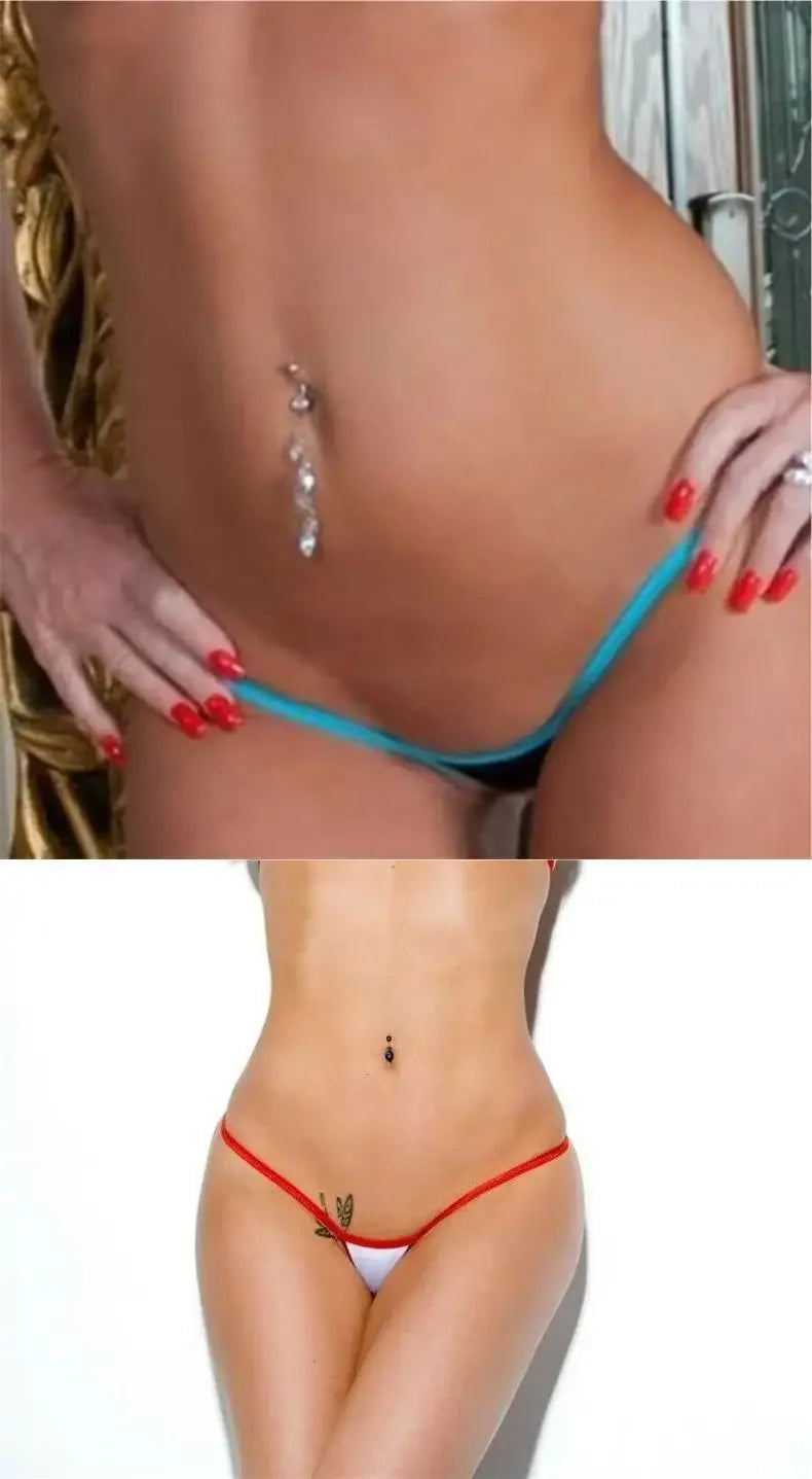 Women Panties Lingerie Sexy Thongs Low-Rise Thin Block Sexy G-string Female Women Thong Skinny for Daily Wear Women Panties
