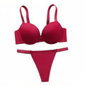 Sexy Underwire Two PiecePush Up Push Up Bras lingerie Set For Women Thickened chest cushion small chest appears larger B2051