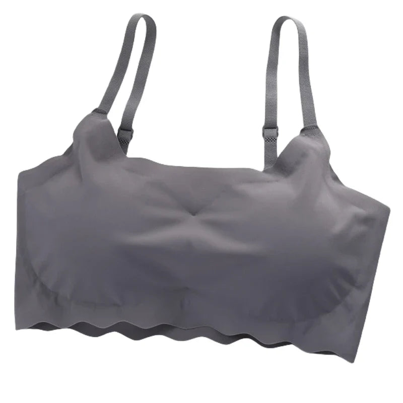Seamless Bra Push Up Bras For Women Ice Silk Underwear Sports Fitness Bra Sexy Lingerie No Steel Ring Soft Support Bra