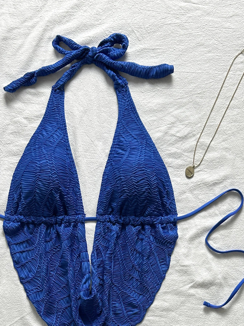 3PC with Skirt Wrinkled Halter Tankini Bikini Women Swimwear Female Swimsuit Three-pieces Bikini Set Bathing Suit Swim Beachwear