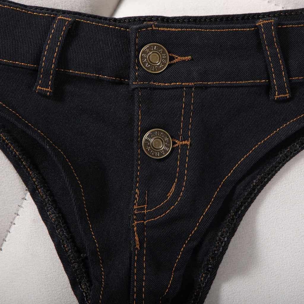 Sexy Low Waist Mini Denim Shorts Women Summer Beach Short Pants Jeans Woman Fashion Womens Club Party Jean Micro Shorts LTMW
