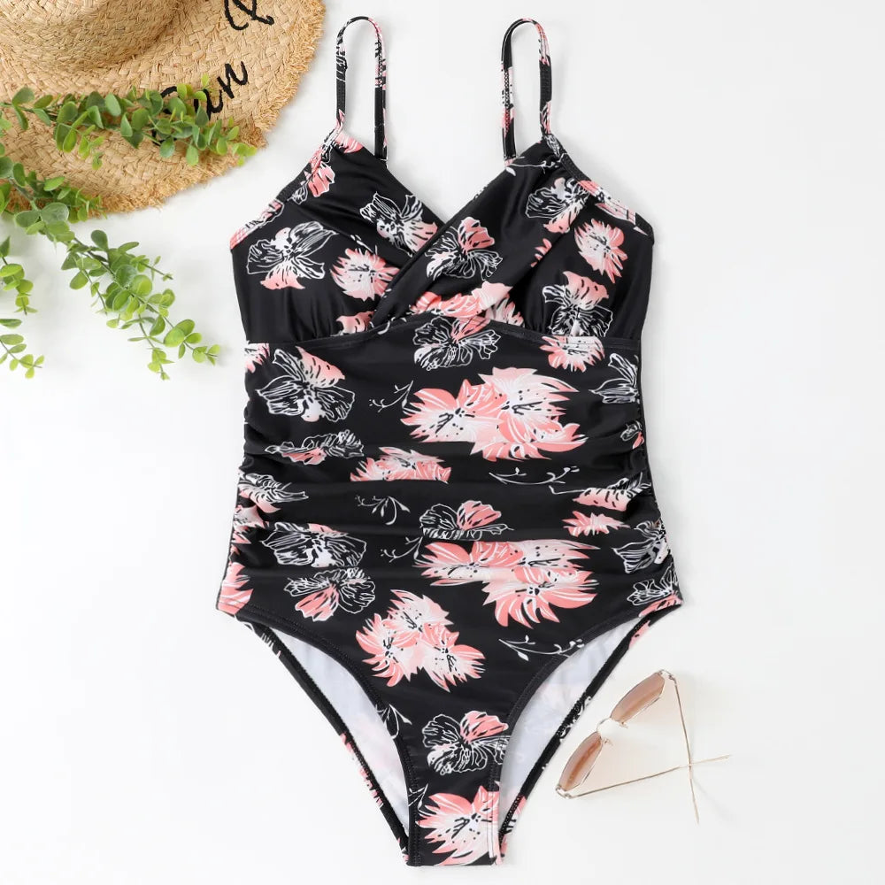 S - XXL Sexy Wrinkled One Piece Swimsuit Women Swimwear Female Monokini Swimsuits 2025 Bathing Suit Swim Beach Wear Bodysuit