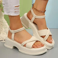 2026 New Women's Shoes Fashion Thick Sole Comfort Thin Strap Soft Sole Beach Sandals  for Women