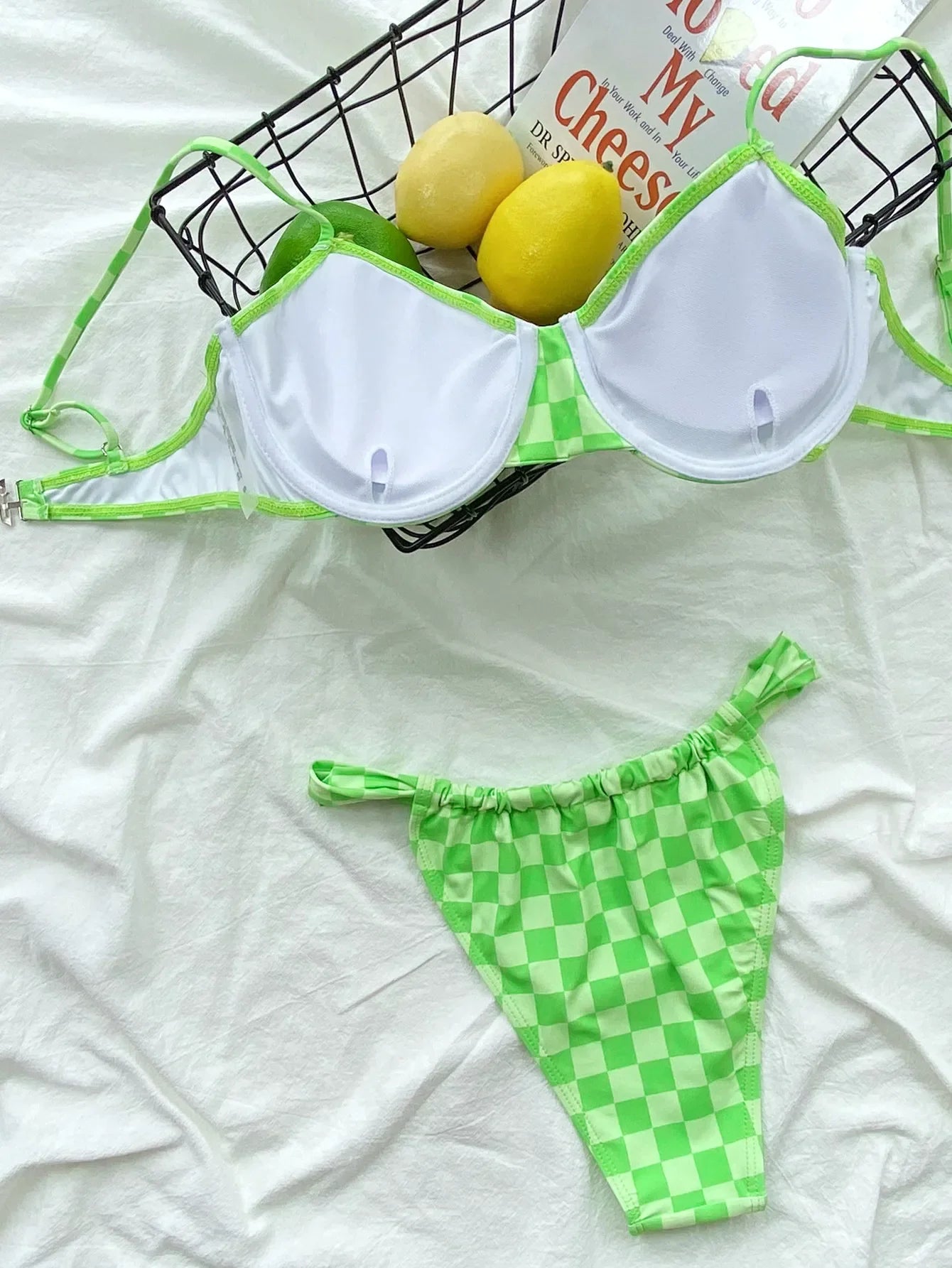 Bikini 2026 Sexy Push Up Swimwear Swimsuit Women Plaid Checkered Bikinis Set Bathing Suit Beach Bikini Female Biquinis Feminino