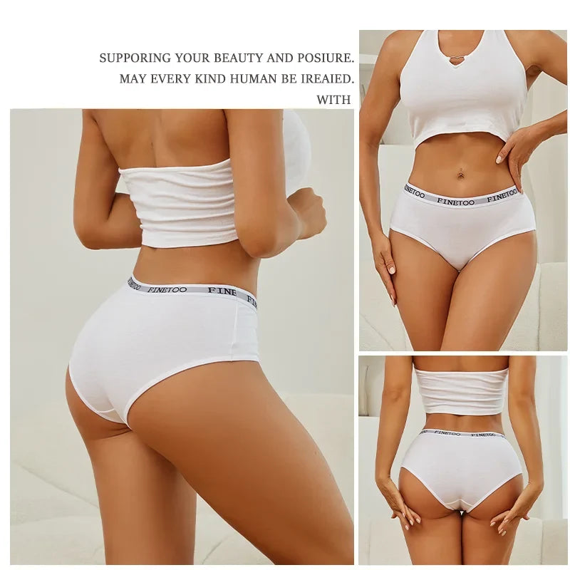 New 3Pcs Women's Cotton Briefs Letter Belt Underwear Women Panties Sexy Breathable Briefs Female Stretch Ladies Soft Lingerie