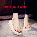 Women Platform Flip Flops Big Size 42 Summer Wedges Shoes Soft EVA Female Indoor Street Slippers  Ladies Leisure Beach Slides