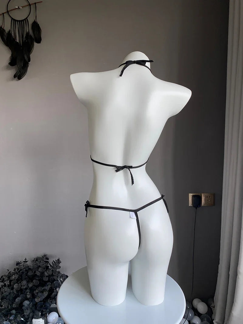 New Women's Underwear White Lace Adjustable Push Up Bra Embroidered Thong Exotic Set Sweet Lingerie Sexy Open G-string Outfits
