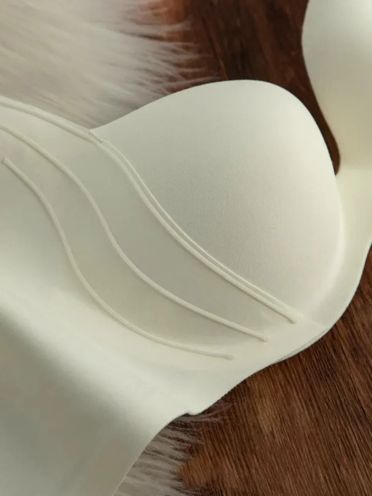 MOYISU Anti-Sag Full Coverage Bra Small Bust | Wireless Push Up Lift | Seamless Bralette for Summer Cooling Comfort CA Underwear