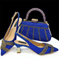 Doershow Lastest Italian Design Fashion Style Ladies Shoes with Matching Bag Set 2024 Nigerian Shoes and Bag Set HAS1-5