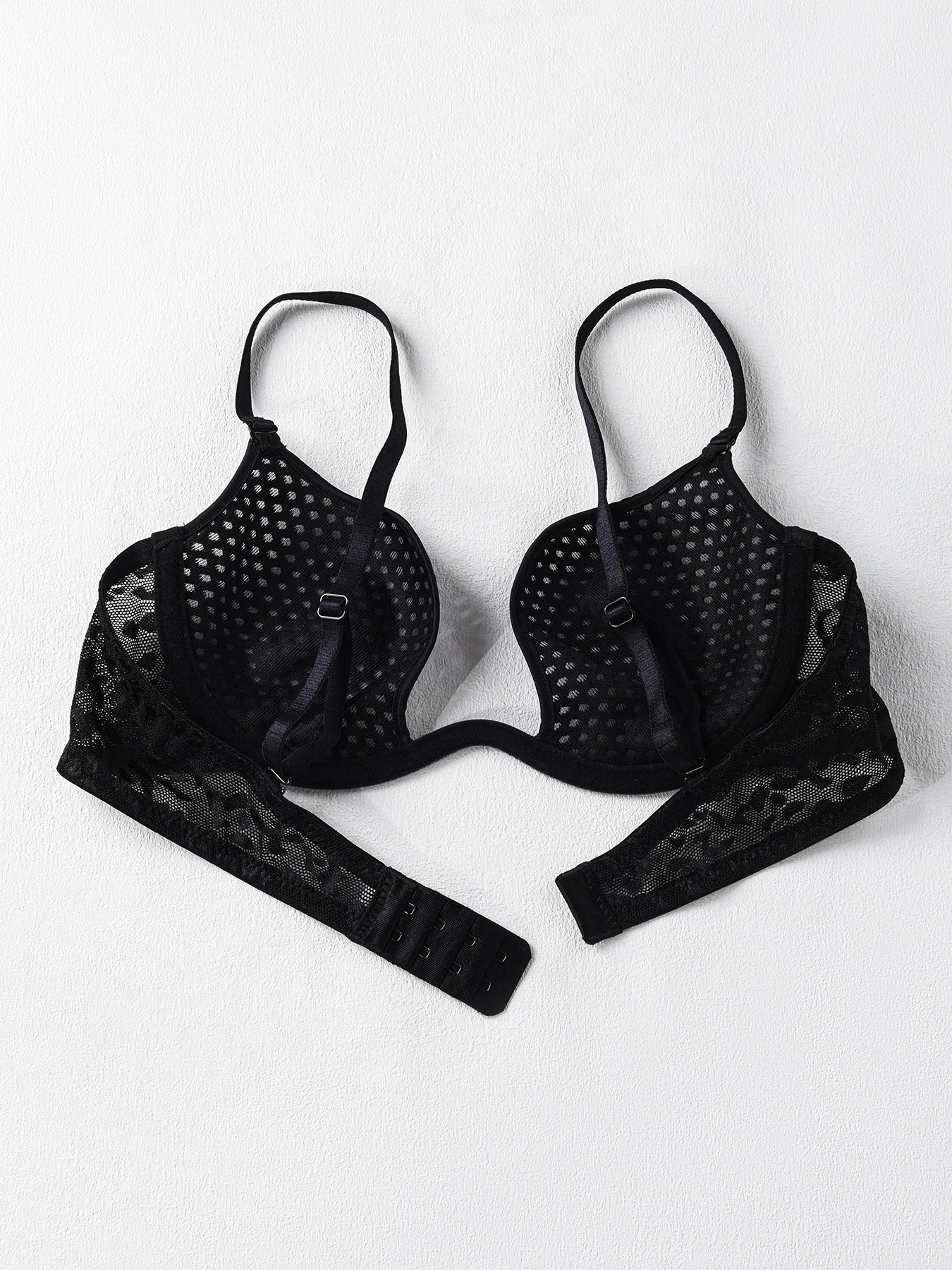 Sexy U-shaped spacer bra thin mesh Breathable underwear underwire comfortable stylish Lingerie bralette