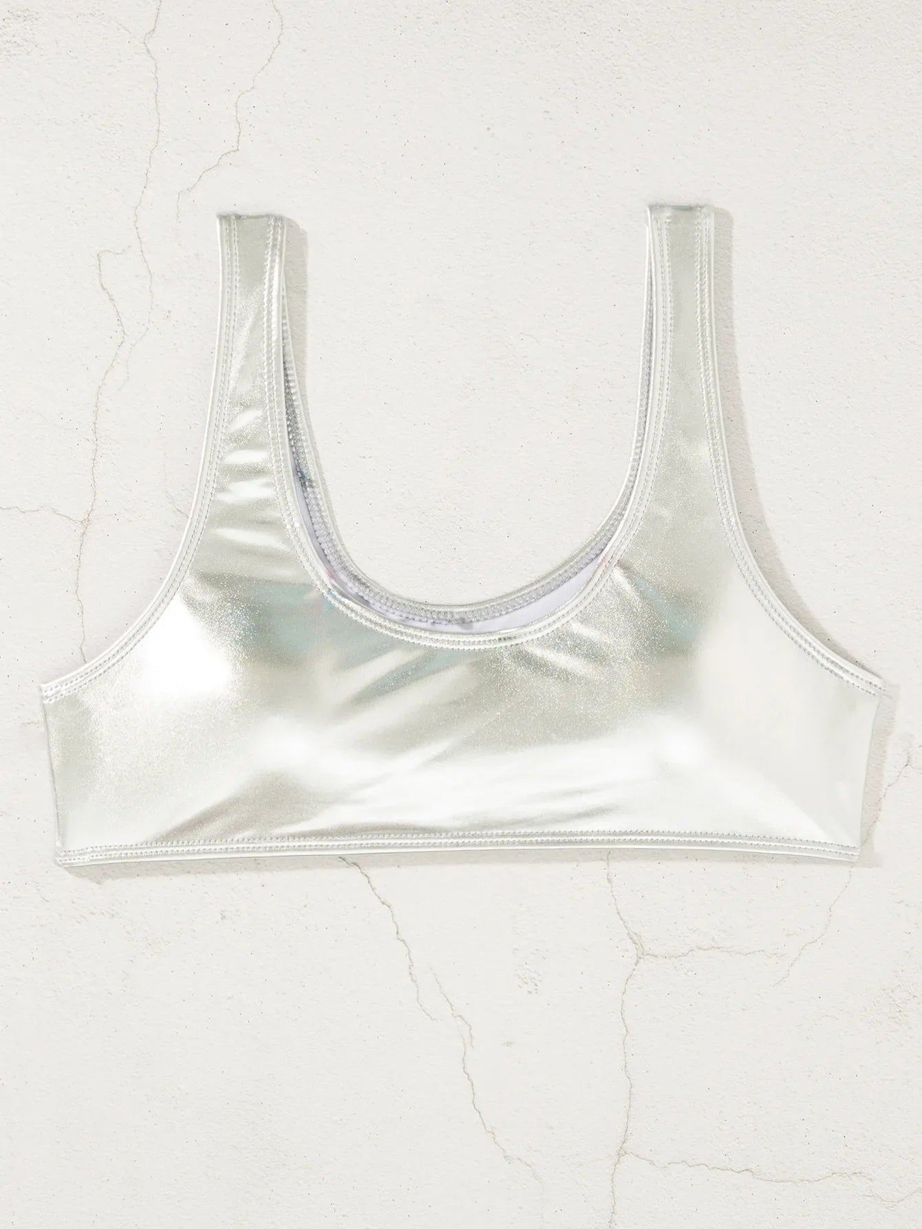 sexy metallic bandeau bikinis sets two pieces 2026 high waist thong swimsuit female bathing suit swimwear biquini tankini