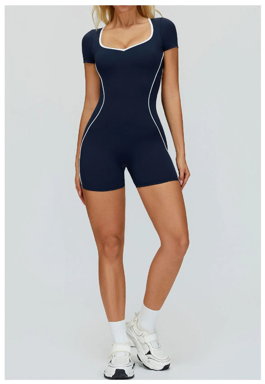 Yoga Set Women's Tracksuit Yoga Overalls One-Piece Sportswear Women's Short Sleeves Gym Workout Clothes Fitness Stretch Bodysuit