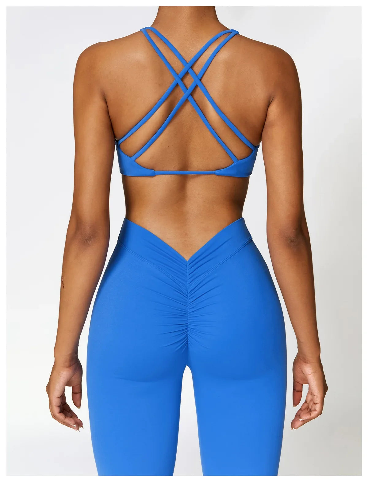 Sexy Sports Leggings Women V Back Scrunch Flares Leggings High Waist Yoga Flares Pants Push Up Gym Leggings Women Yoga Clothes