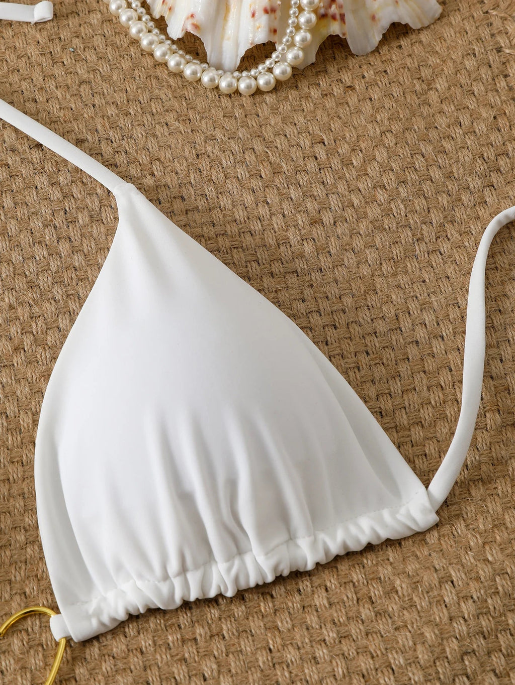 Triangle Halter String Thong Bikinis 2026 Women Sexy Swimsuit Solid Heart Swimwear Female Bathers Bathing Swimming Swim Suit