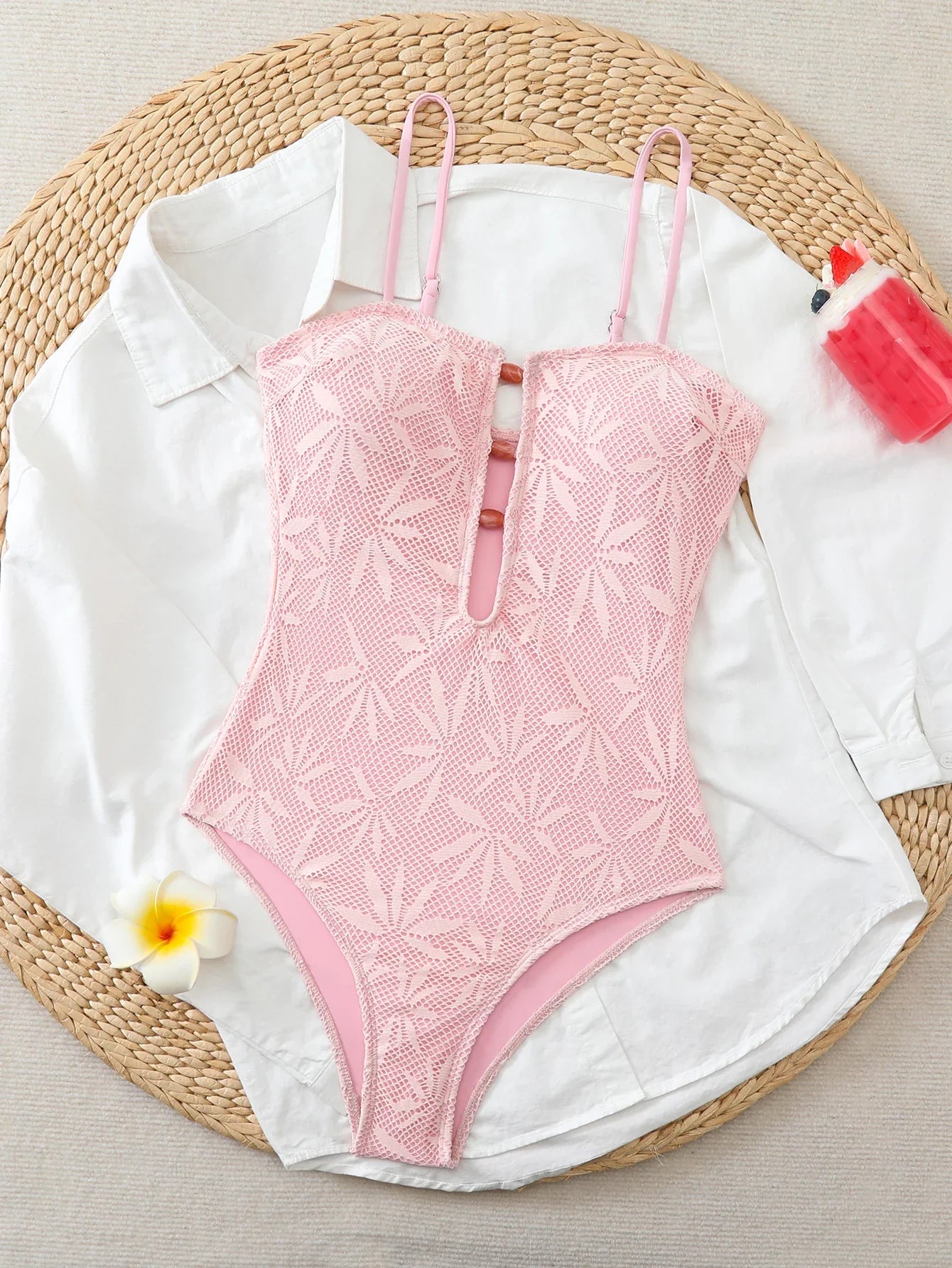 2026 Strappy Printed One Piece Swimsuit Women Sexy Hollow Swimwear Female Solid Bathers Bathing Swimming Swim Suit Beachwear