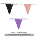 3Pcs/set Cotton Thongs M-XL Sexy Bikini Panties Women T-Back Underpants Girls Low Waist G-string Underwear Female Lingerie 2022
