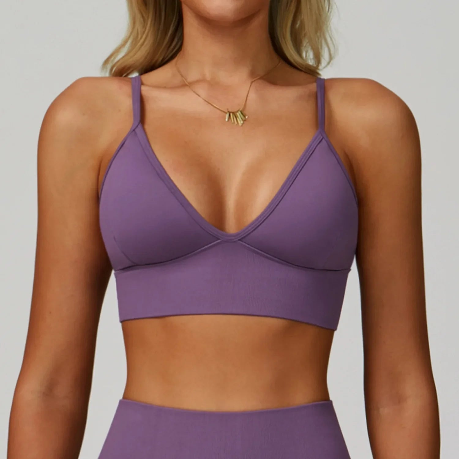 Breathable Sports Bra Fitness Top Women Yoga Bra Shockproof Crop Top Push Up Adjustable Shoulder Strap Sport Bra Gym Workout Top