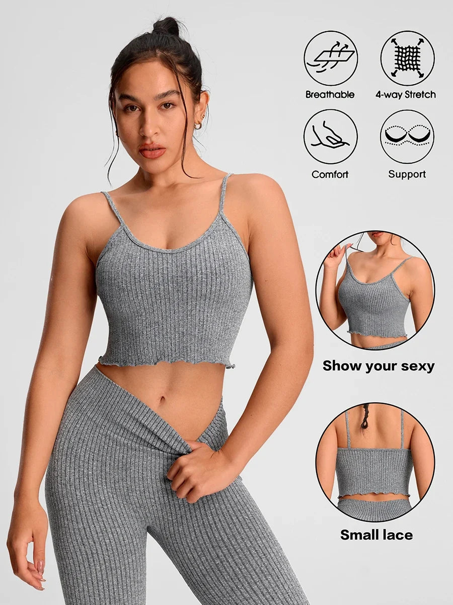 Summer Strappy Tank Tops for Women Vest Sleeveless T-shirts Casual Cami Tops Yoga Tanks Moisture Wicking Seamless Sports Vest