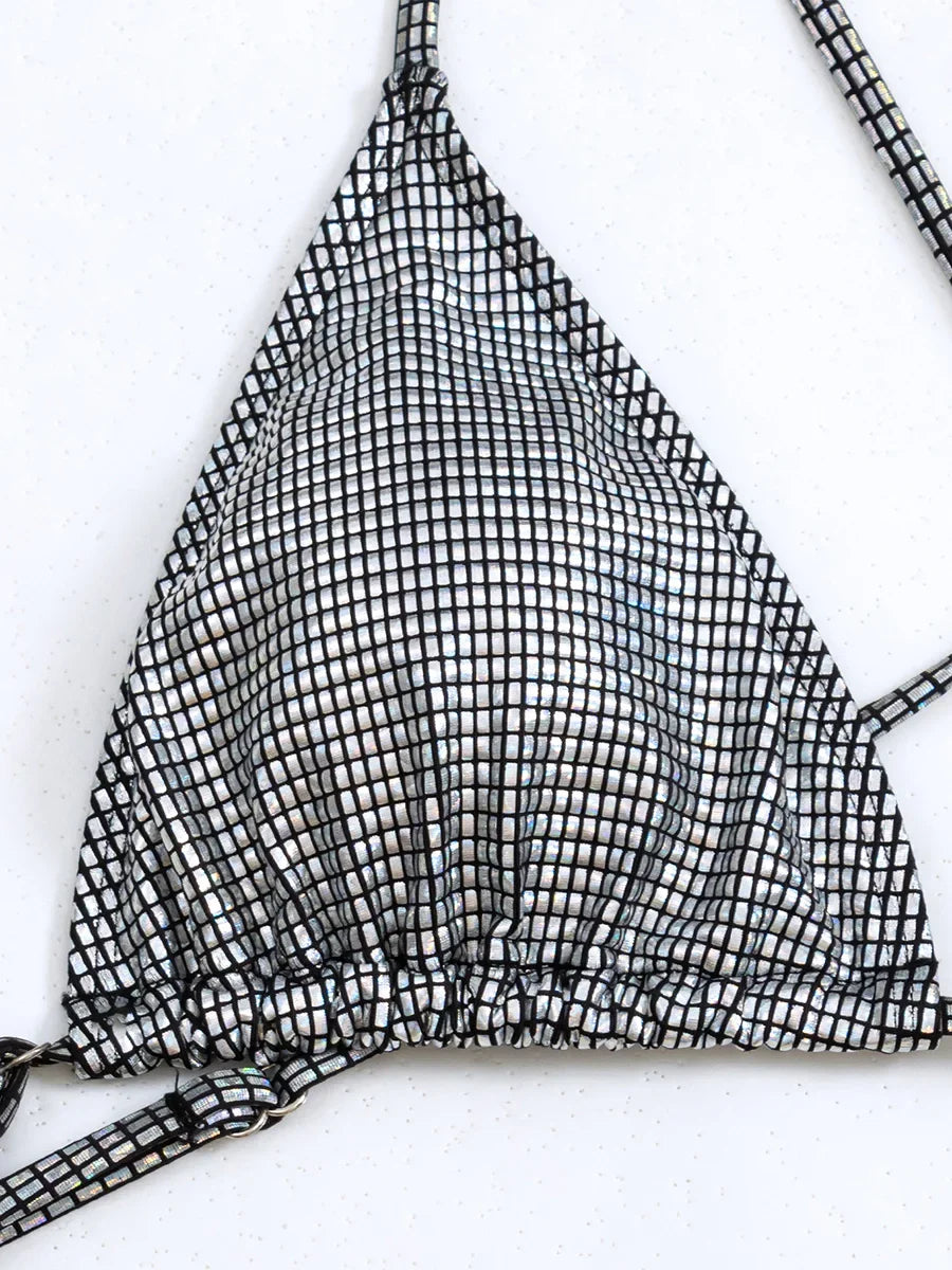 Extreme Mini One Piece Swimsuit Women G String Shiny Swimwear Female Micro Thong Monokini Bather Backless Bathing Suit Swim wear