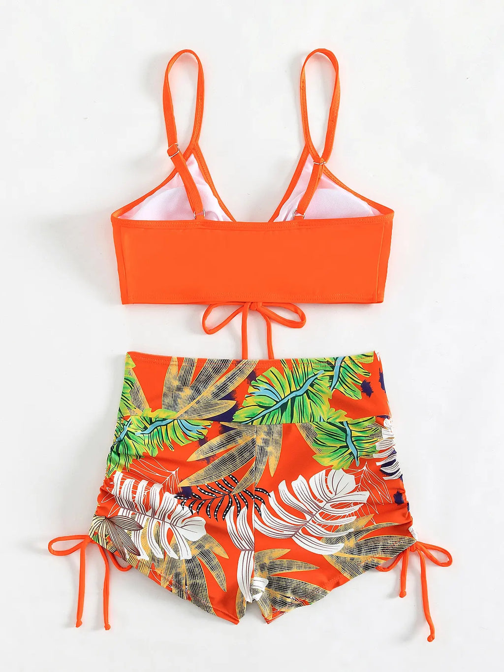 Drawstring Front Shorts Bikinis 2026 High Waist Swimsuit Women Swimwear Female Bathers Bathing Swimming Swim Suit Beachwear