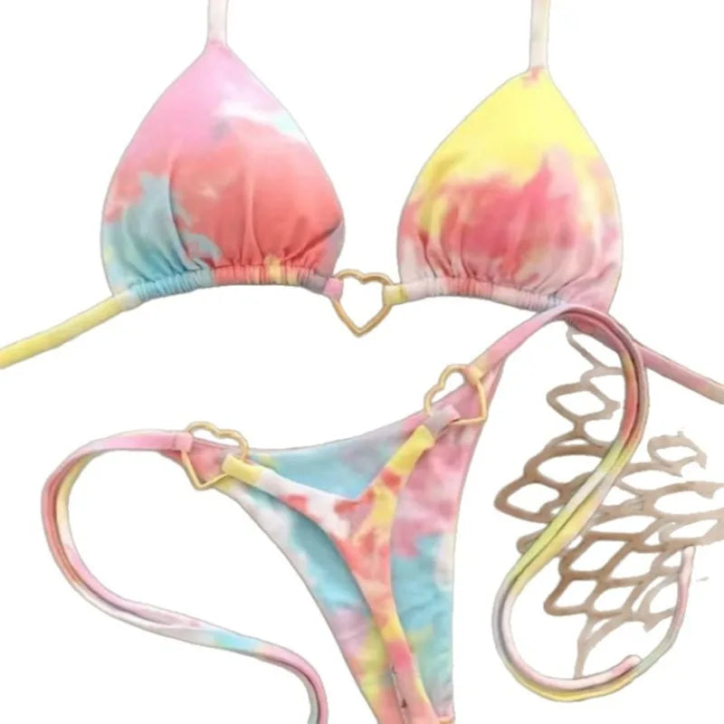 2026 Micro Bikinis Push Up Women Swimsuits Sexy Swimwear Brazilian Bikini Set Thong Biquini Print Swimsuit Summer Beachwear