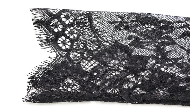 Ahagaga Eelgant Lace Women's Dress Patchwork Long Sleeves Autumn Party Slim Fit Sheath Velvet Sexy Split Trend Female Vestidos