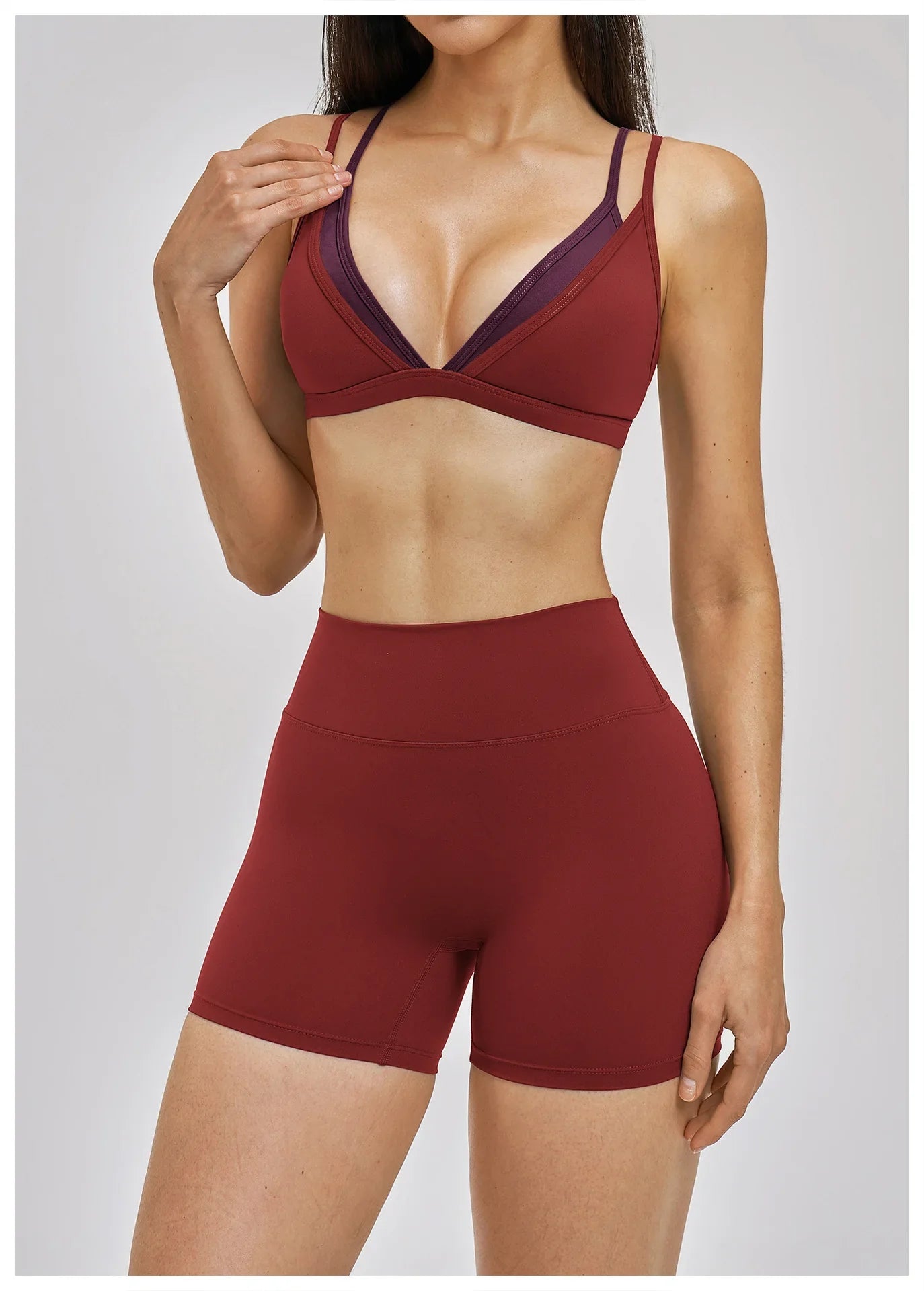 2 Piece Yoga Set Women's Tracksuit Athletic Wear Gym Clothes Female Workout Push Up Clothes Sports Bra Leggings Suit Fitness Set