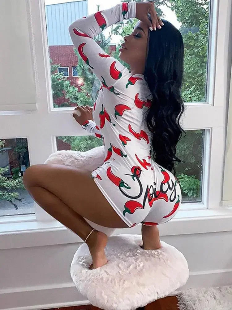Women Casual Playsuits Long Sleeve V Neck Button Down Bodycon Romper Women Short Jumpsuit Overalls Loungewear Summer Fall