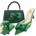Doershow  Lastest Italian Design Fashion Style Ladies Shoes with Matching Bag Set 2025 Nigerian Shoes and Bag Set  HA1-1