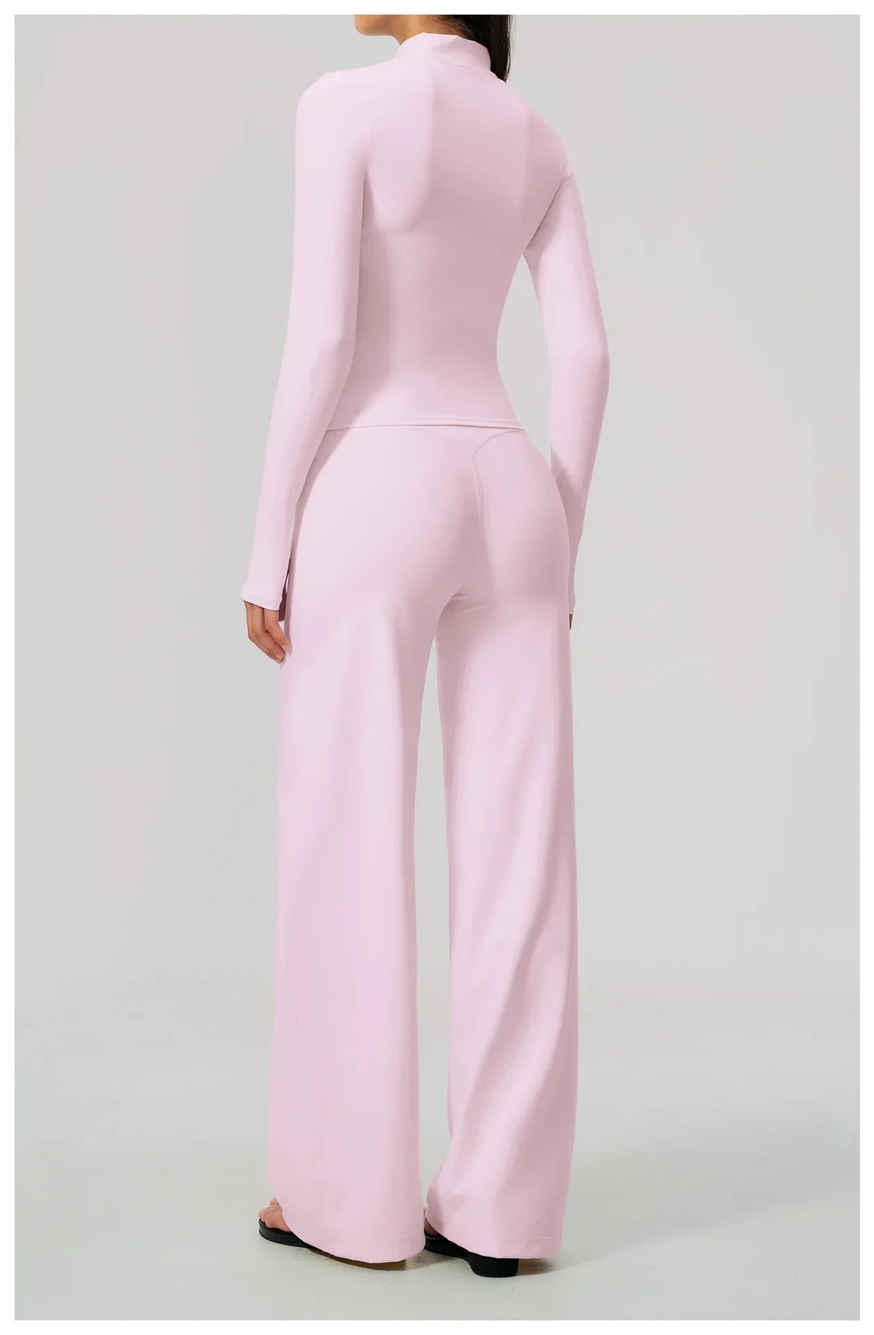 3 PCS Yoga Sets Women Long Sleeve Zipper Slim Jacket+sports Bra+high Waist Flare Pants Fitness Suits Gym Exercise Athletic Wear