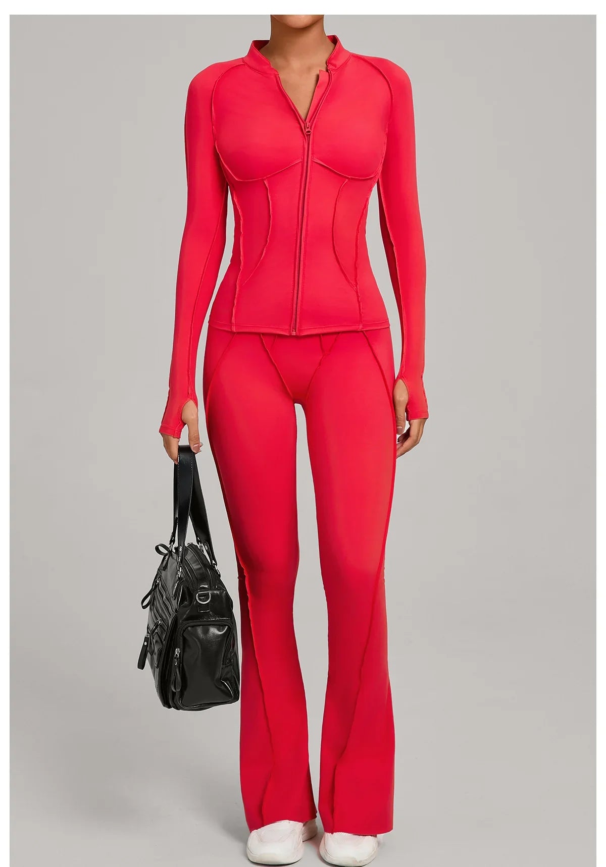 Women Tracksuit 2PCS Yoga Suit Sports Set Gym Set Running Outfits Workout Clothes Sports Long Sleeve Athletic Wear Yoga Clothing