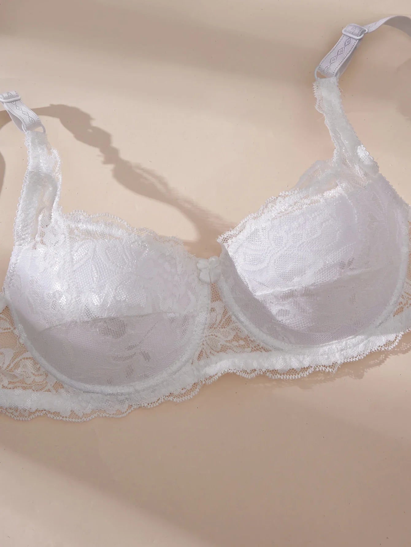 2Pcs/Set Lace Bra for Women Sexy Underwire Push-Up Bra Breathable Mesh Thin Soft Lingerie Adjustable No Lining Women's Bra