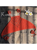 6 Colors Crochet Knitted Halter Bikini Top Female Swimsuit Women Swimwear Bather Bathing Suit Swim Hollow Out Beach Top V4192