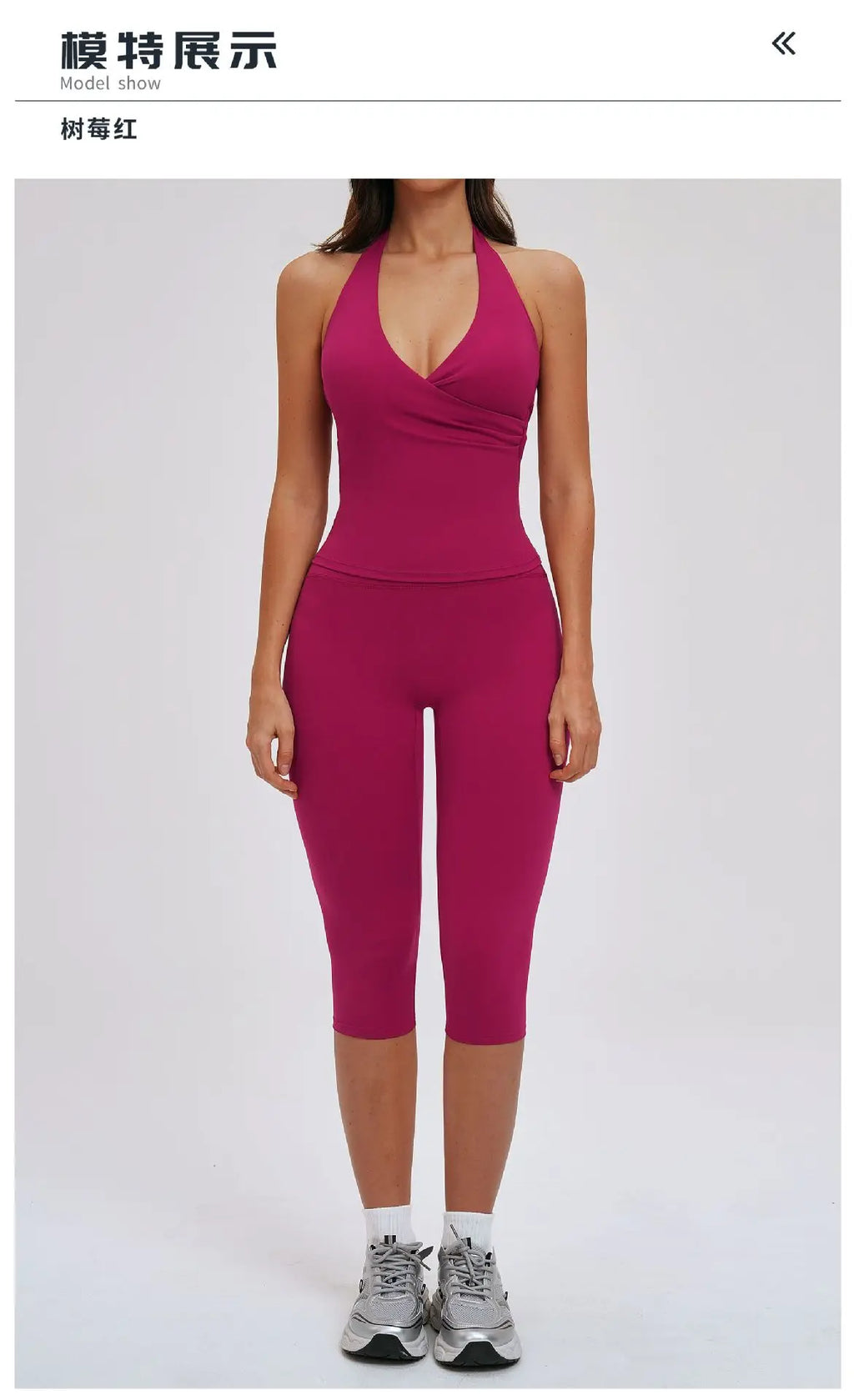 2PCS Workout Set Women Yoga Sets V Neck Cross Slim Sports Tank Top Athletic Wear Outdoor Tight High Waist Leggings Fitness Suits