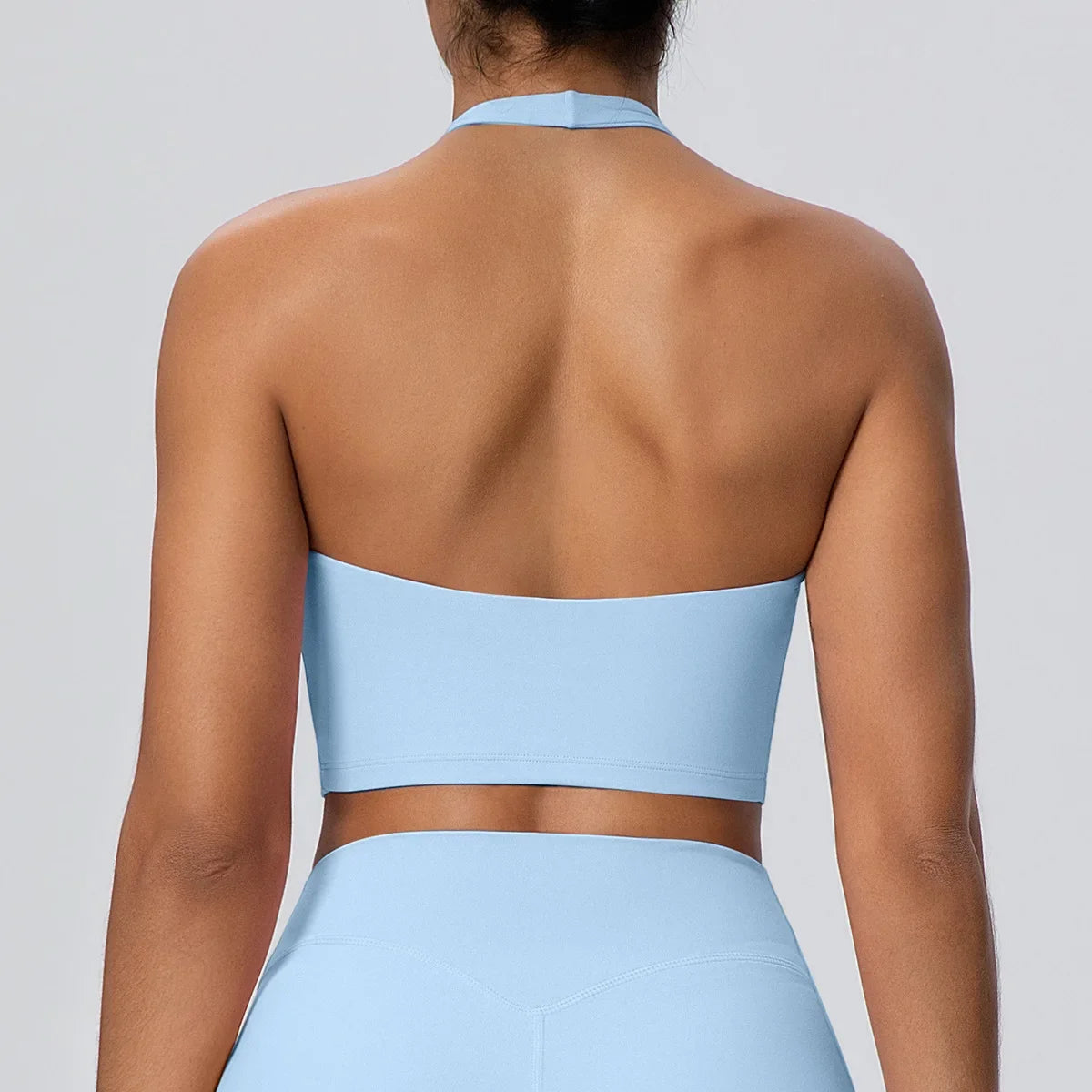 Sexy Gym Women's Sports Bra Breathable Hanging Neck Backless Sports Bra Women's Comfortable Exercise Pilates Training Yoga Top