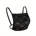 Women’s Lace Chest Cover Cami Insert Adjustable Strap Modesty Panel for Low Cut Tops Dress Layering Underwear
