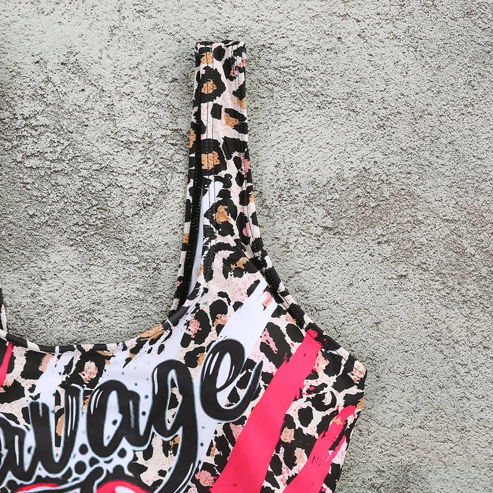 2023 One Piece Swimsuit Women Swimwear Push Up Monokini Sexy Bodysuit Leopard Print Bathing Suit Backless Beachwear Female