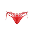 Women‘s Mesh Lace Panties Plus Size M-3XL Sheer Embroidered Flowers Low Rise Sexy Underwear with Ribbon Metal Ring Daily Wear