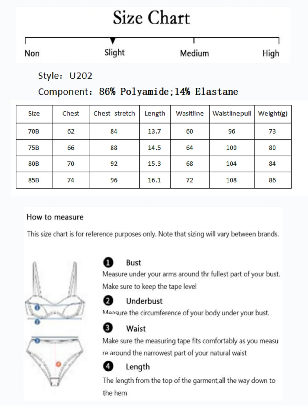 Fashion Solid Sexy Back Closure Two-Piece Push Up  Lingerie Set Clothes Of Women U202