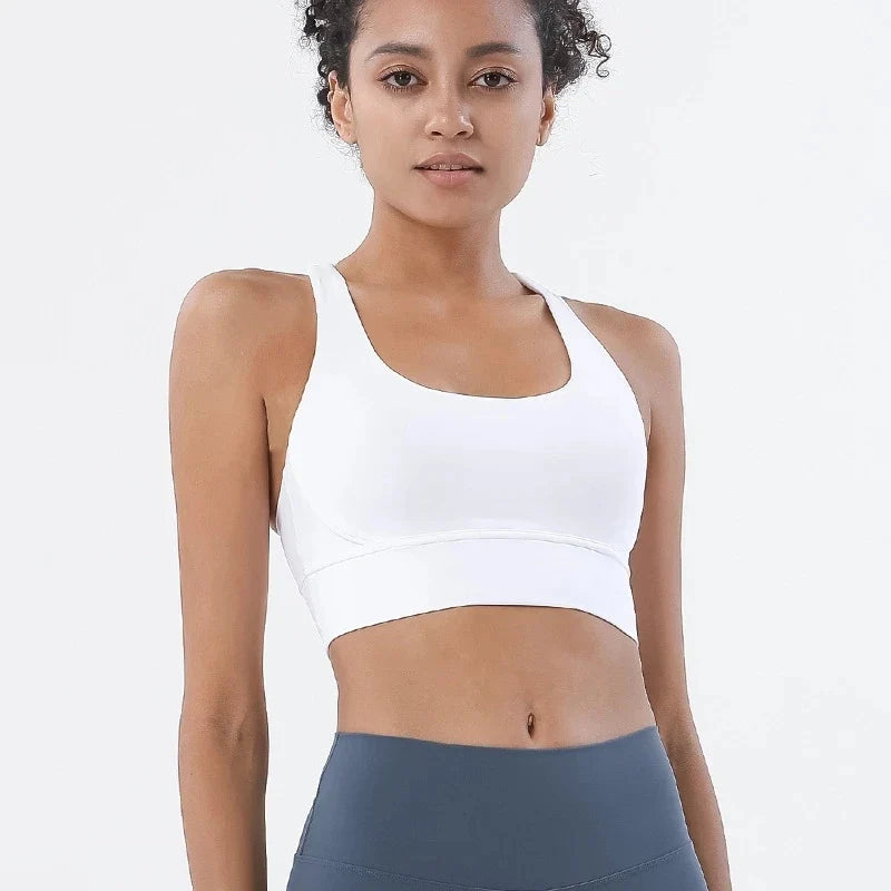 Women Fitness Yoga Bras Race Back Sports Bras Nylon Top Women Bra Sexy Breathable Underwear For Women Gym