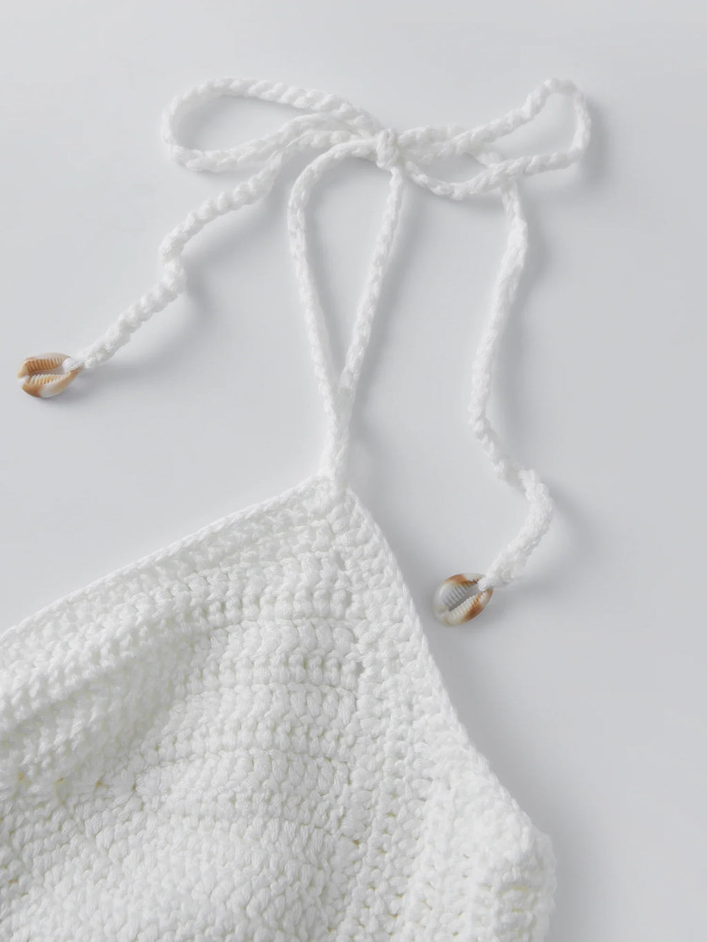 Women Sleeveless Tie Shoulder Strap Asymmetric Hem Camisole Solid Color Crochet Cami Tops Summer Crop Tops