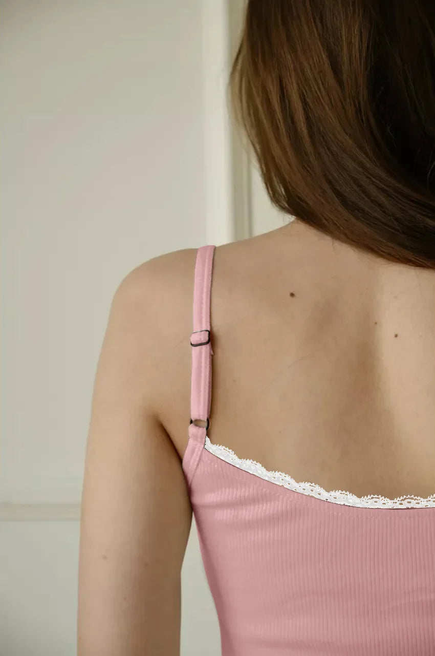 Summer cotton pajamas set camisole shorts can be worn as home clothes