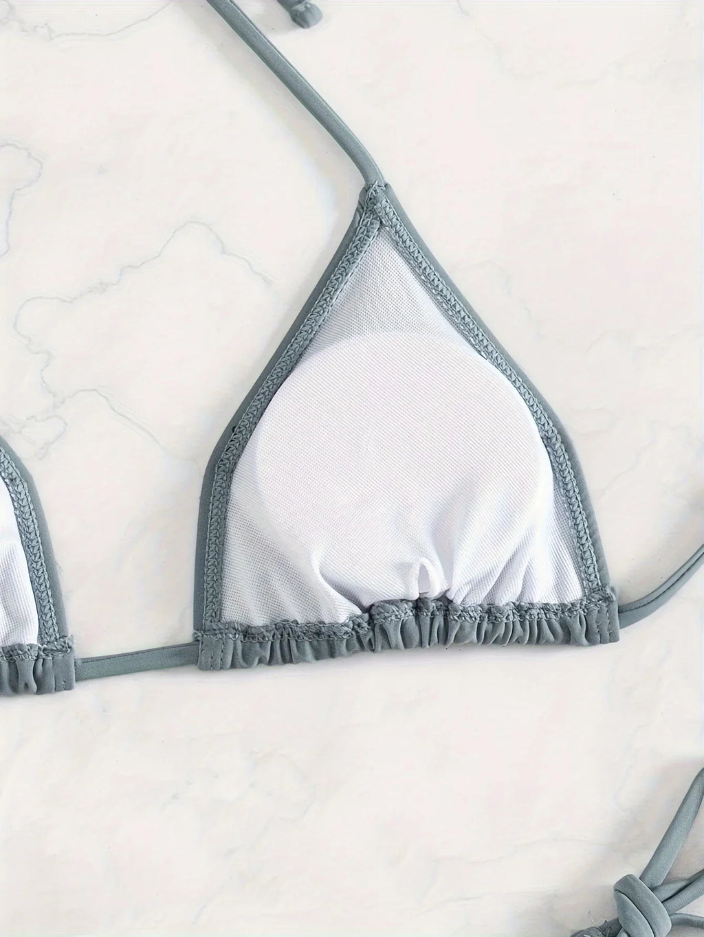 ZTVitality Sexy Solid Swimwear Thong Bikini Set 2025 New Bandage Halter Women's Swimsuit Summer 2 Piece Bathing Suit Biquini