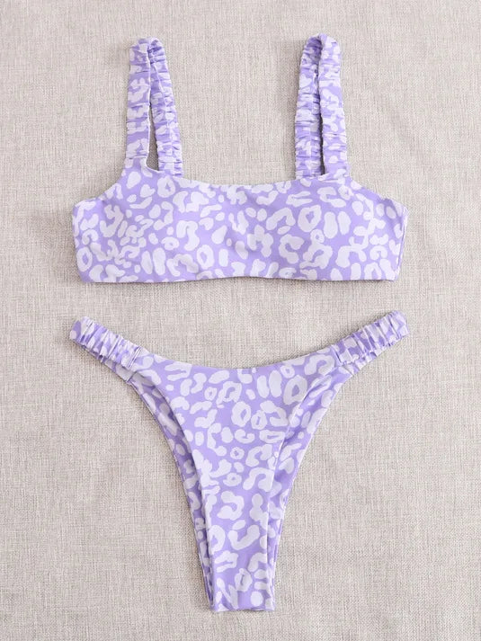 sexy micro bikini 2026 women orange leopard print push up padded thong swimsuit female cut out bathing suit swimwear biquini