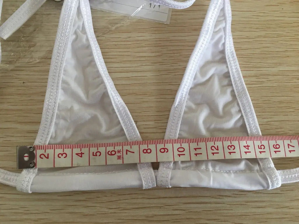 DEKA Solid Women Transparent Mini Micro Bikini Set Bandage Thong Underwear G-String Bra Swimsuit Brazilian Swimwear Sleepwear