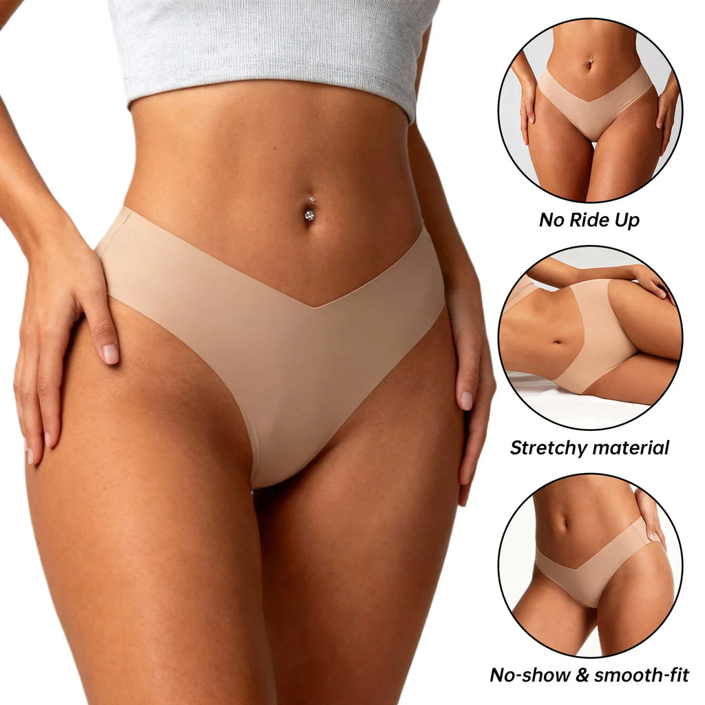 7PCS/Set Women High Waist Seamless Underwear Breathable Comfort Briefs S-2XL