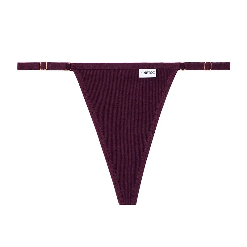 S-XL Cotton Thongs Women Sexy Low Waist T-Back Underwear Ladies Bikini Panties Comfortable Cotton Underwear G-string Lingerie