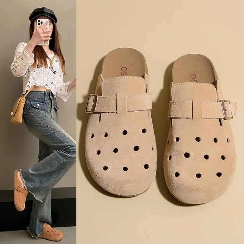 Summer  Women Slippers Platform Cork Slides Outdoor Garden Shoes Beach Slippers Lovers Casual Indoor Shoes Loafers 34-42