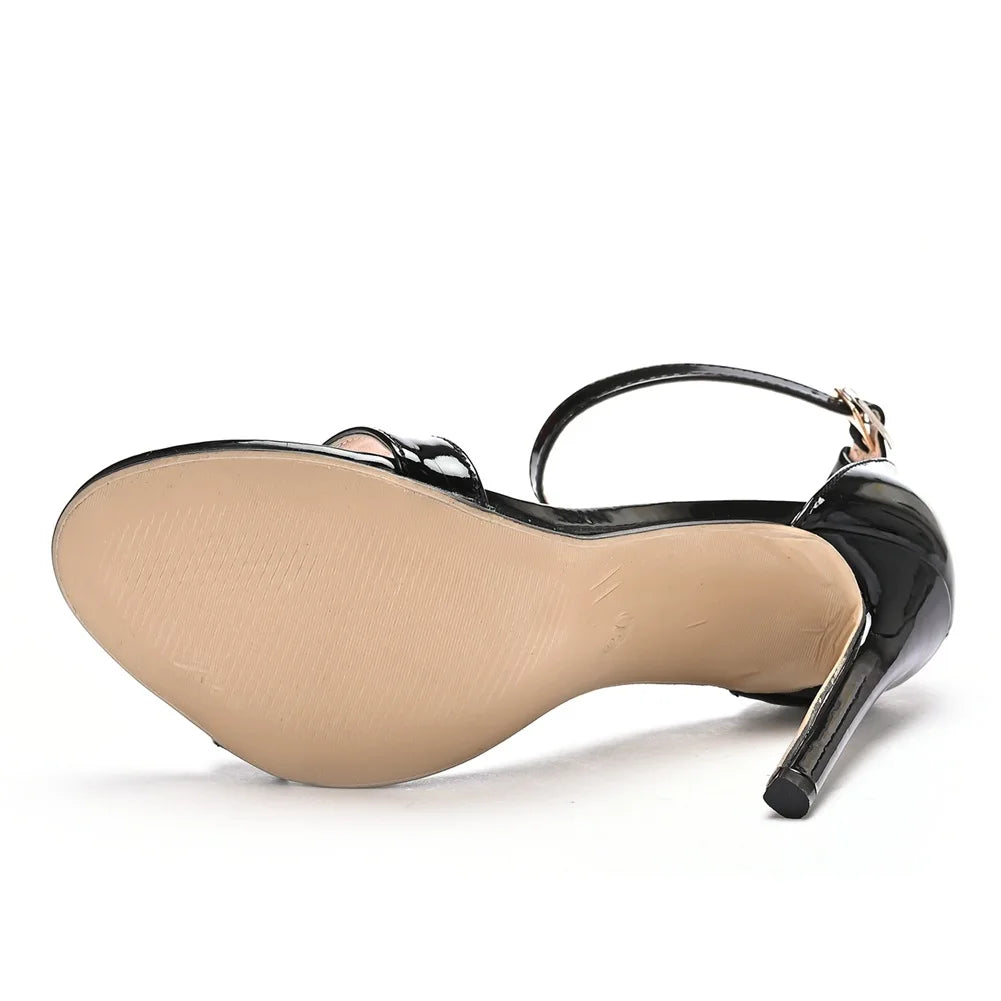 2026 spring Fashion Large Size 11cm Woman Sexy Dance Shoes Sandals Women Shoe Summer High Heels Stiletto Elegant Party Shoe